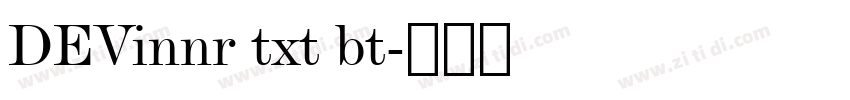 DEVinnr txt bt字体转换